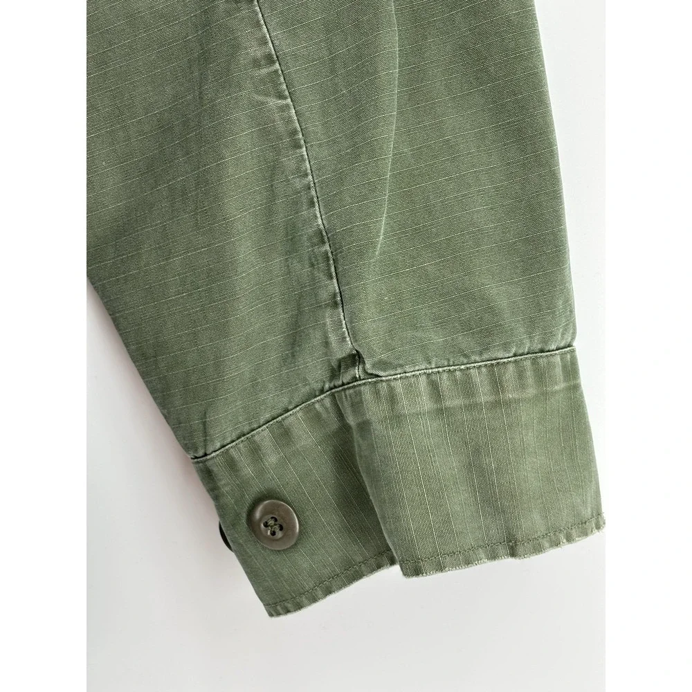 Vintage Vietnam OG-107 Jungle Jacket Cotton Ripstop Slant Pocket US Army Coat
